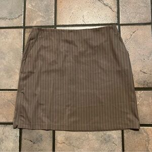 Brown Pinstripe Women's Skirt nike golf dri fit skirt